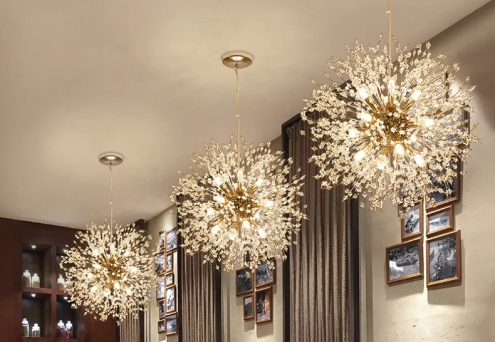crystal and bronze chandelier