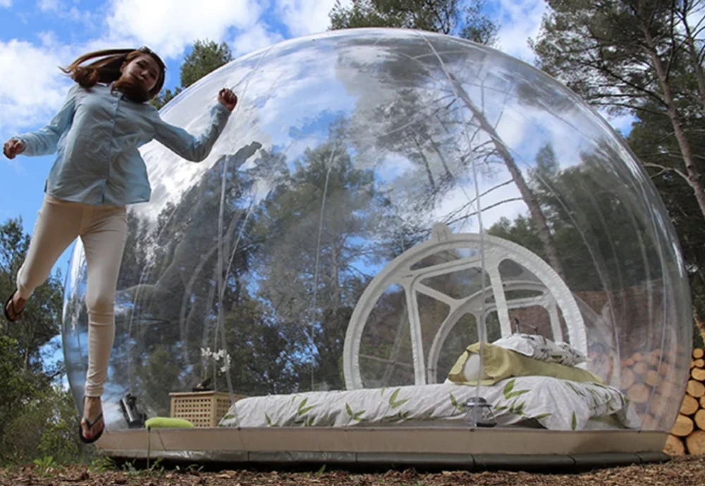 small inflatable bubble tent